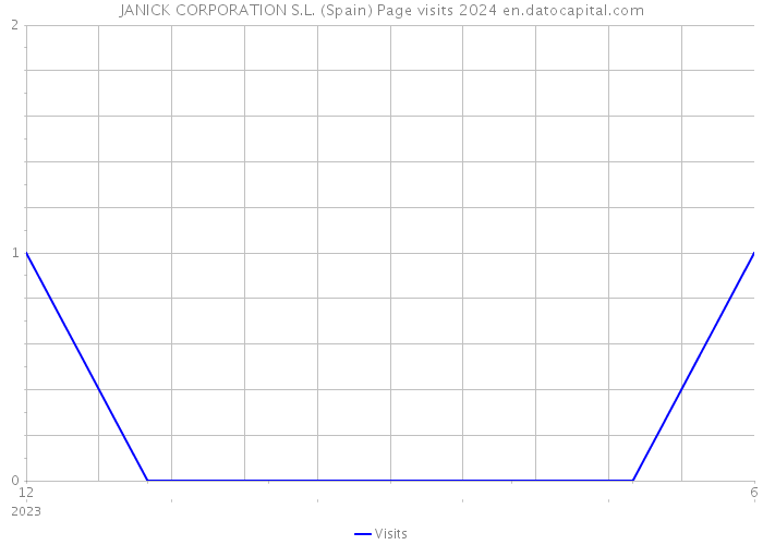 JANICK CORPORATION S.L. (Spain) Page visits 2024 