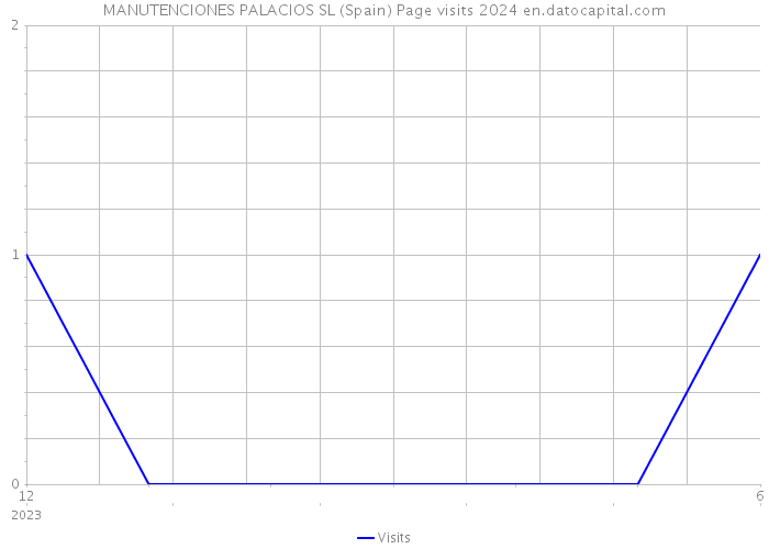 MANUTENCIONES PALACIOS SL (Spain) Page visits 2024 