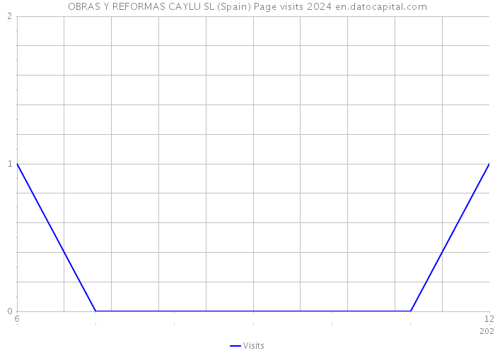 OBRAS Y REFORMAS CAYLU SL (Spain) Page visits 2024 