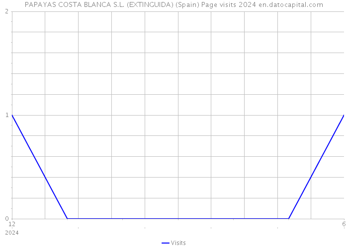 PAPAYAS COSTA BLANCA S.L. (EXTINGUIDA) (Spain) Page visits 2024 