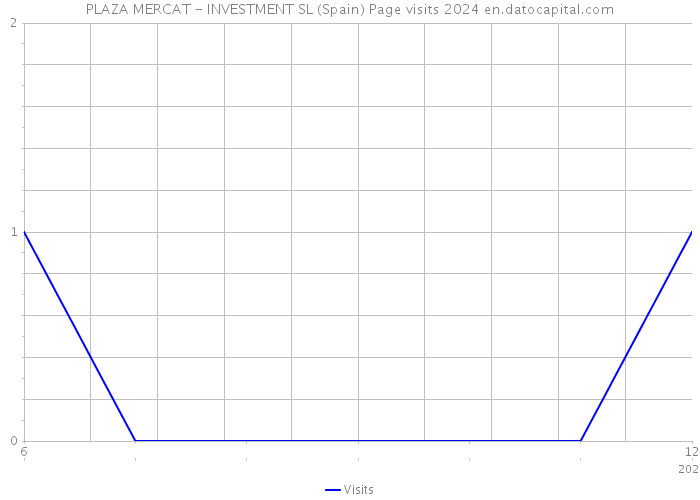 PLAZA MERCAT - INVESTMENT SL (Spain) Page visits 2024 