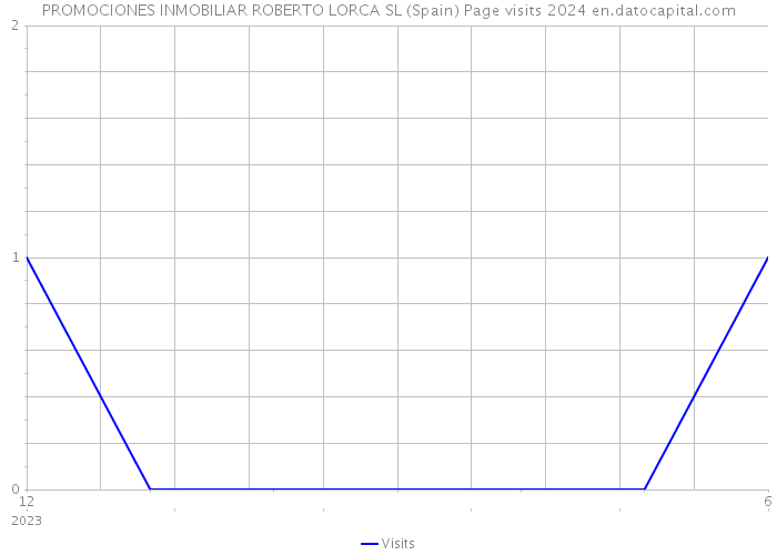 PROMOCIONES INMOBILIAR ROBERTO LORCA SL (Spain) Page visits 2024 