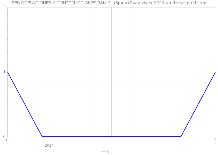 REMODELACIONES Y CONSTRUCCIONES P&M SL (Spain) Page visits 2024 