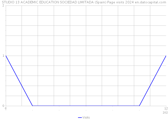 STUDIO 13 ACADEMIC EDUCATION SOCIEDAD LIMITADA (Spain) Page visits 2024 