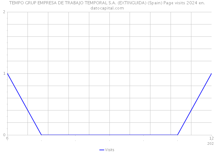 TEMPO GRUP EMPRESA DE TRABAJO TEMPORAL S.A. (EXTINGUIDA) (Spain) Page visits 2024 