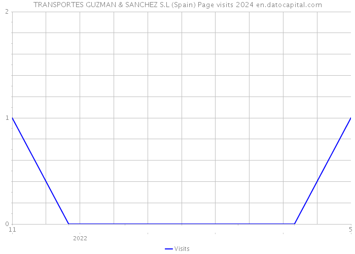 TRANSPORTES GUZMAN & SANCHEZ S.L (Spain) Page visits 2024 