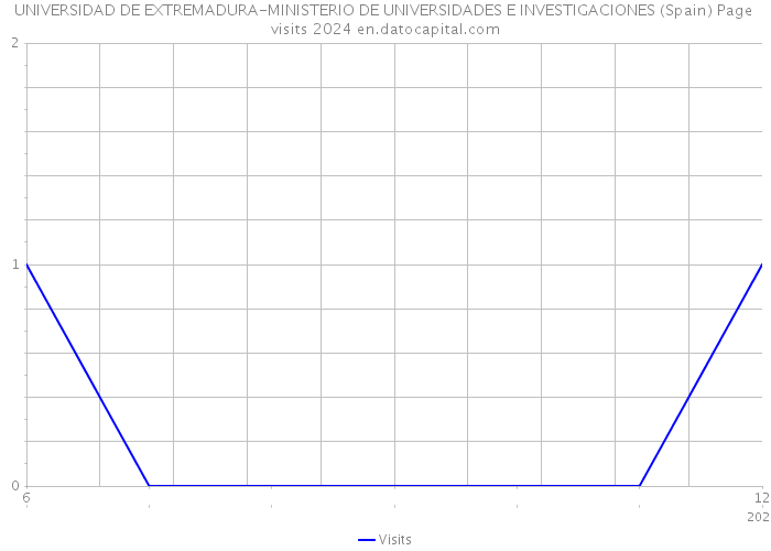 UNIVERSIDAD DE EXTREMADURA-MINISTERIO DE UNIVERSIDADES E INVESTIGACIONES (Spain) Page visits 2024 