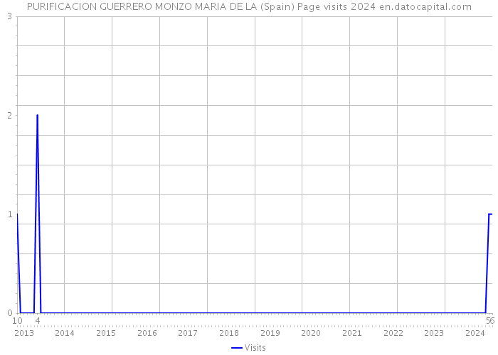 PURIFICACION GUERRERO MONZO MARIA DE LA (Spain) Page visits 2024 