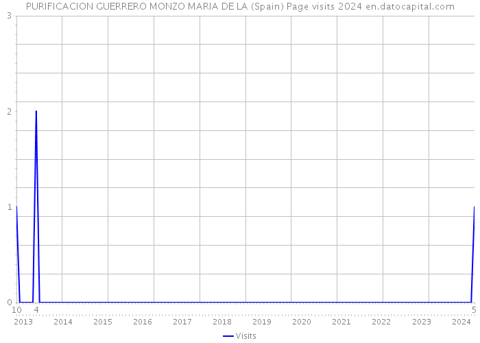 PURIFICACION GUERRERO MONZO MARIA DE LA (Spain) Page visits 2024 