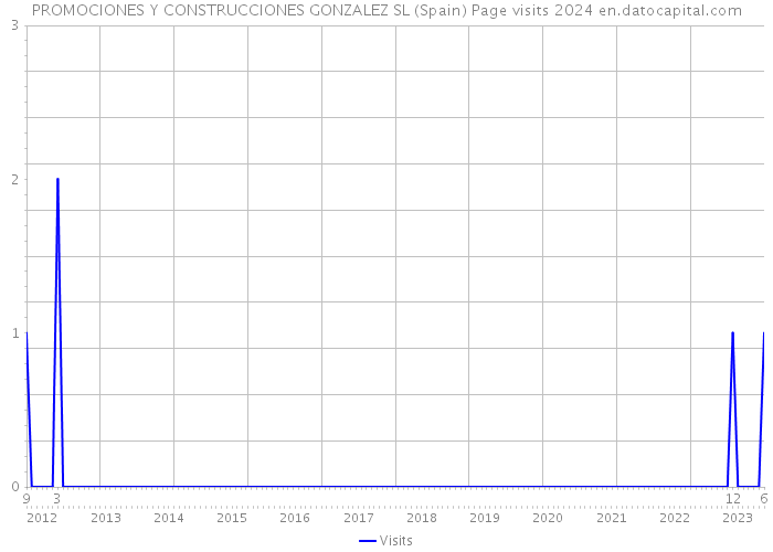 PROMOCIONES Y CONSTRUCCIONES GONZALEZ SL (Spain) Page visits 2024 