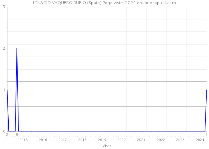 IGNACIO VAQUERO RUBIO (Spain) Page visits 2024 