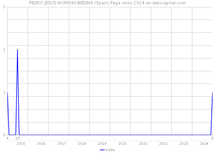 PEDRO JESUS MORENO BIEDMA (Spain) Page visits 2024 