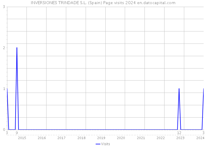 INVERSIONES TRINDADE S.L. (Spain) Page visits 2024 