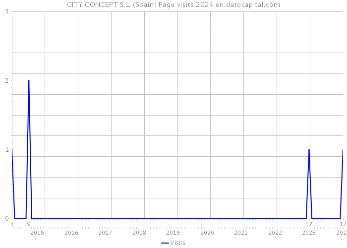 CITY CONCEPT S.L. (Spain) Page visits 2024 
