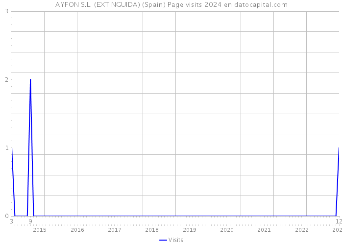 AYFON S.L. (EXTINGUIDA) (Spain) Page visits 2024 