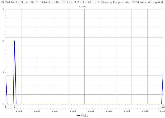 REPAMAN SOLUCIONES Y MANTENIMIENTOS INDUSTRIALES SL (Spain) Page visits 2024 
