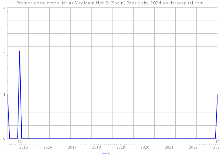 Promociones Inmobiliarias Medioam H.M Sl (Spain) Page visits 2024 