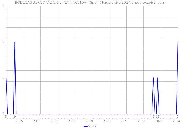 BODEGAS BURGO VIEJO S.L. (EXTINGUIDA) (Spain) Page visits 2024 