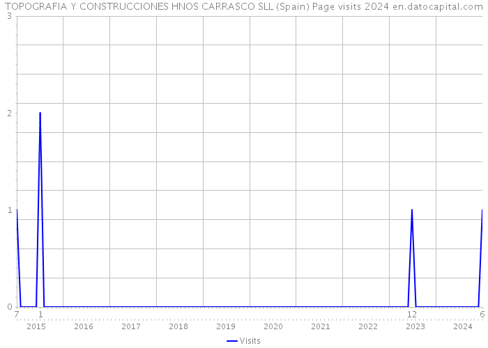 TOPOGRAFIA Y CONSTRUCCIONES HNOS CARRASCO SLL (Spain) Page visits 2024 