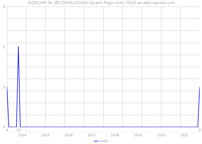 AGRICAM SA (EN DISOLUCION) (Spain) Page visits 2024 