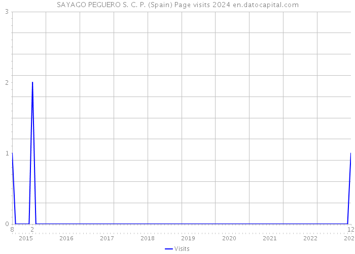 SAYAGO PEGUERO S. C. P. (Spain) Page visits 2024 