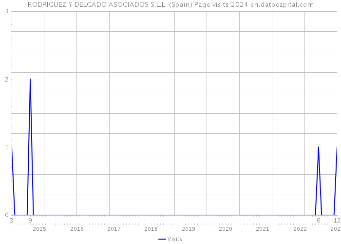 RODRIGUEZ Y DELGADO ASOCIADOS S.L.L. (Spain) Page visits 2024 