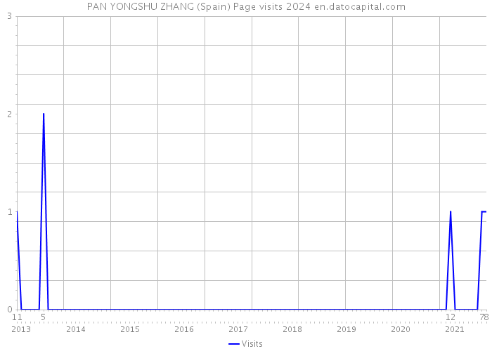 PAN YONGSHU ZHANG (Spain) Page visits 2024 