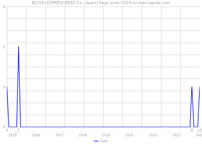 BUZON EXPRESS JEREZ S.L. (Spain) Page visits 2024 