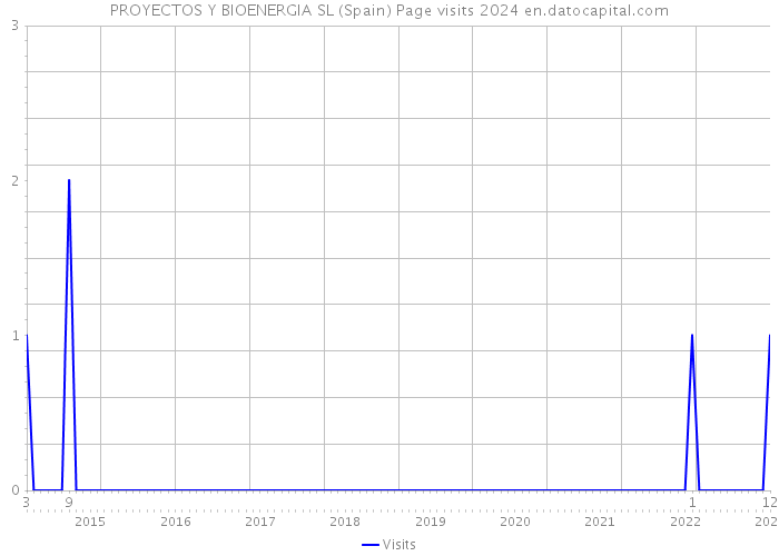 PROYECTOS Y BIOENERGIA SL (Spain) Page visits 2024 