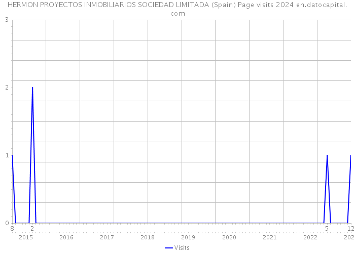 HERMON PROYECTOS INMOBILIARIOS SOCIEDAD LIMITADA (Spain) Page visits 2024 