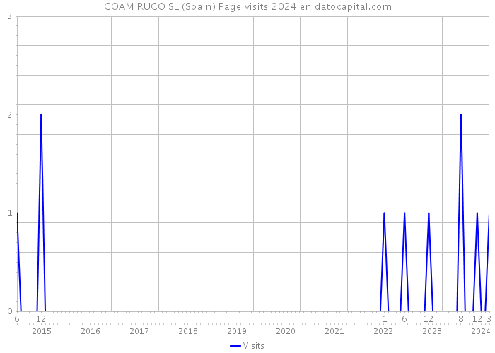 COAM RUCO SL (Spain) Page visits 2024 
