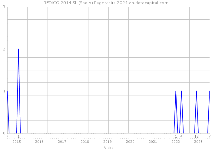 REDICO 2014 SL (Spain) Page visits 2024 