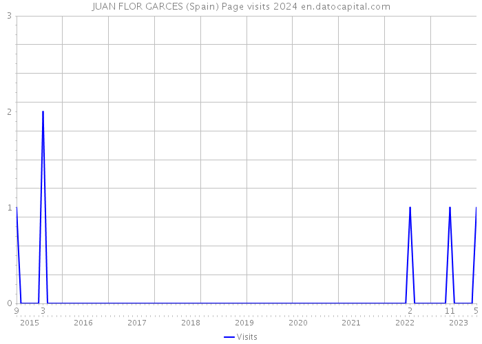 JUAN FLOR GARCES (Spain) Page visits 2024 