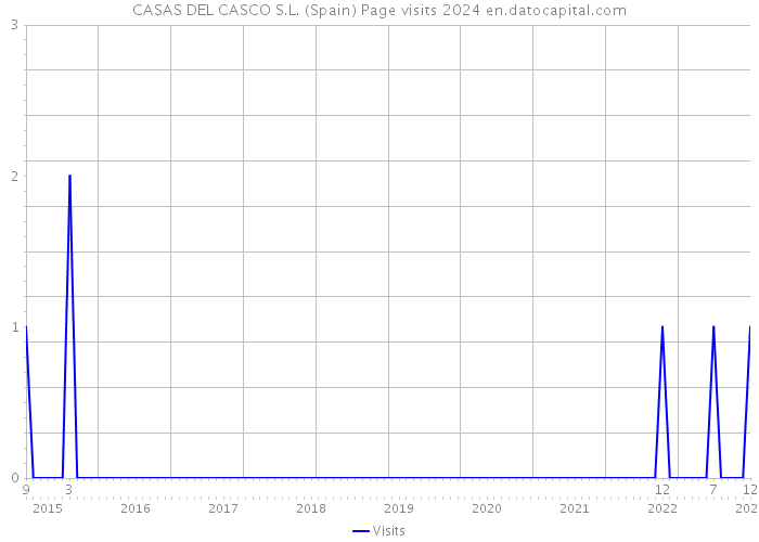 CASAS DEL CASCO S.L. (Spain) Page visits 2024 
