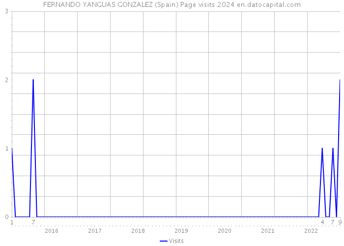 FERNANDO YANGUAS GONZALEZ (Spain) Page visits 2024 