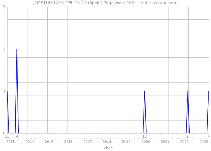 JOSE LUIS LASA DEL CAÑO (Spain) Page visits 2024 