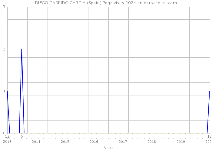 DIEGO GARRIDO GARCIA (Spain) Page visits 2024 