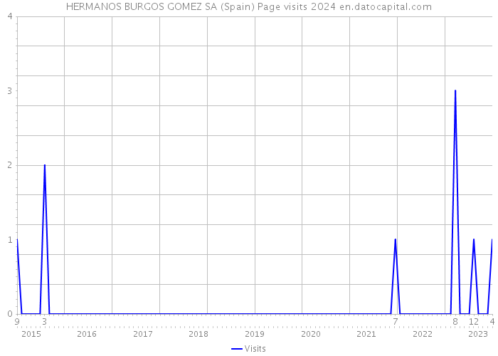 HERMANOS BURGOS GOMEZ SA (Spain) Page visits 2024 