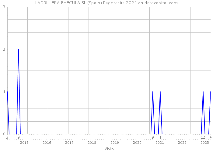 LADRILLERA BAECULA SL (Spain) Page visits 2024 