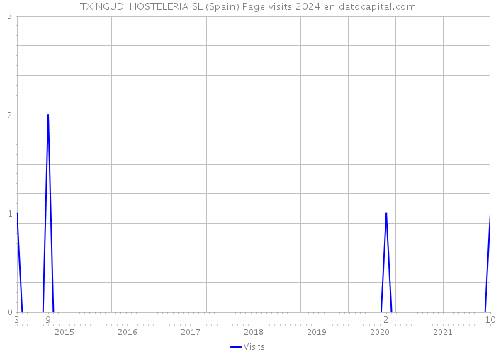 TXINGUDI HOSTELERIA SL (Spain) Page visits 2024 