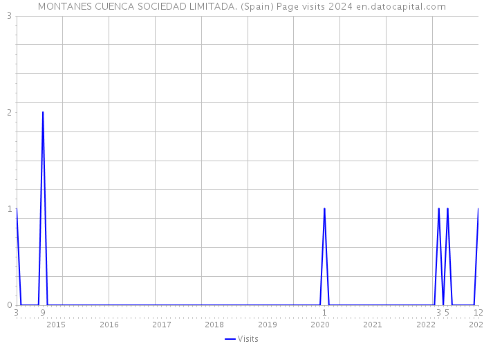 MONTANES CUENCA SOCIEDAD LIMITADA. (Spain) Page visits 2024 