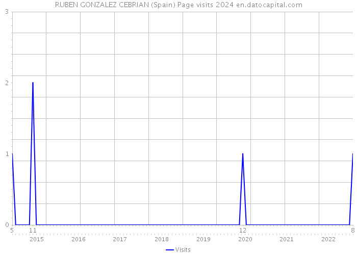 RUBEN GONZALEZ CEBRIAN (Spain) Page visits 2024 