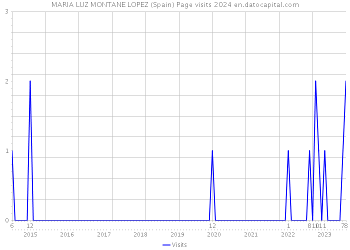 MARIA LUZ MONTANE LOPEZ (Spain) Page visits 2024 