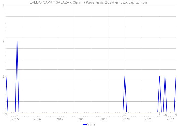 EVELIO GARAY SALAZAR (Spain) Page visits 2024 