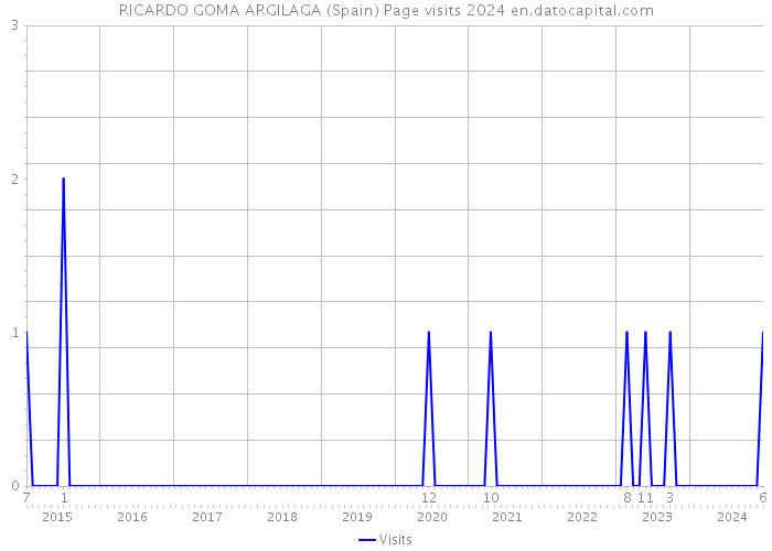 RICARDO GOMA ARGILAGA (Spain) Page visits 2024 