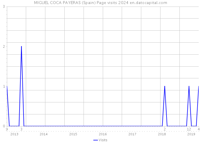 MIGUEL COCA PAYERAS (Spain) Page visits 2024 