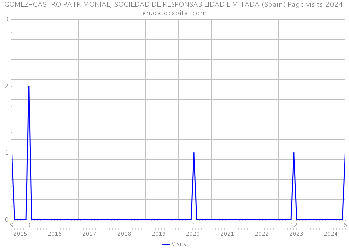 GOMEZ-CASTRO PATRIMONIAL, SOCIEDAD DE RESPONSABILIDAD LIMITADA (Spain) Page visits 2024 