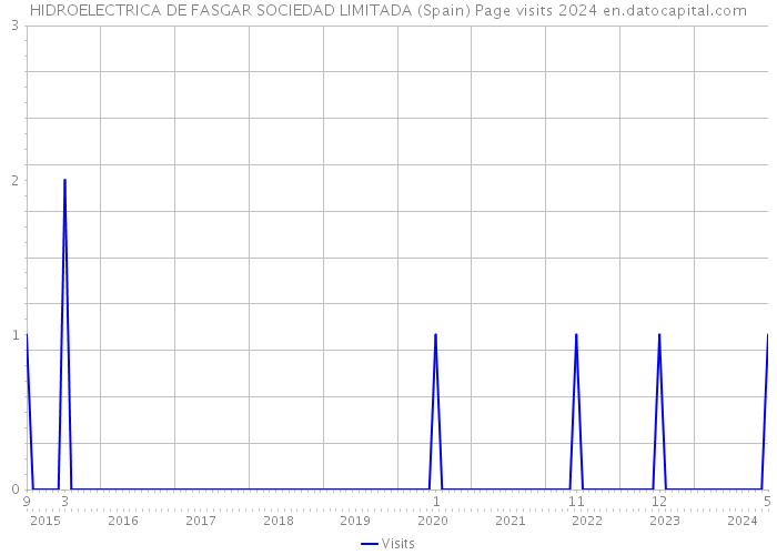 HIDROELECTRICA DE FASGAR SOCIEDAD LIMITADA (Spain) Page visits 2024 