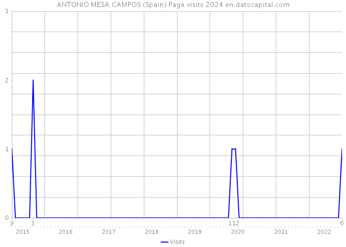 ANTONIO MESA CAMPOS (Spain) Page visits 2024 