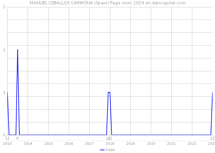 MANUEL CEBALLOS CARMONA (Spain) Page visits 2024 